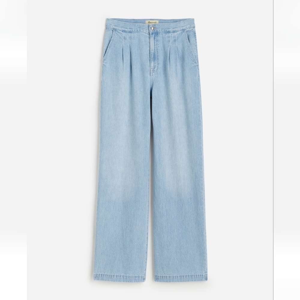 Madewell The Harlow Wide Leg Trouser Jean In Airy Wash